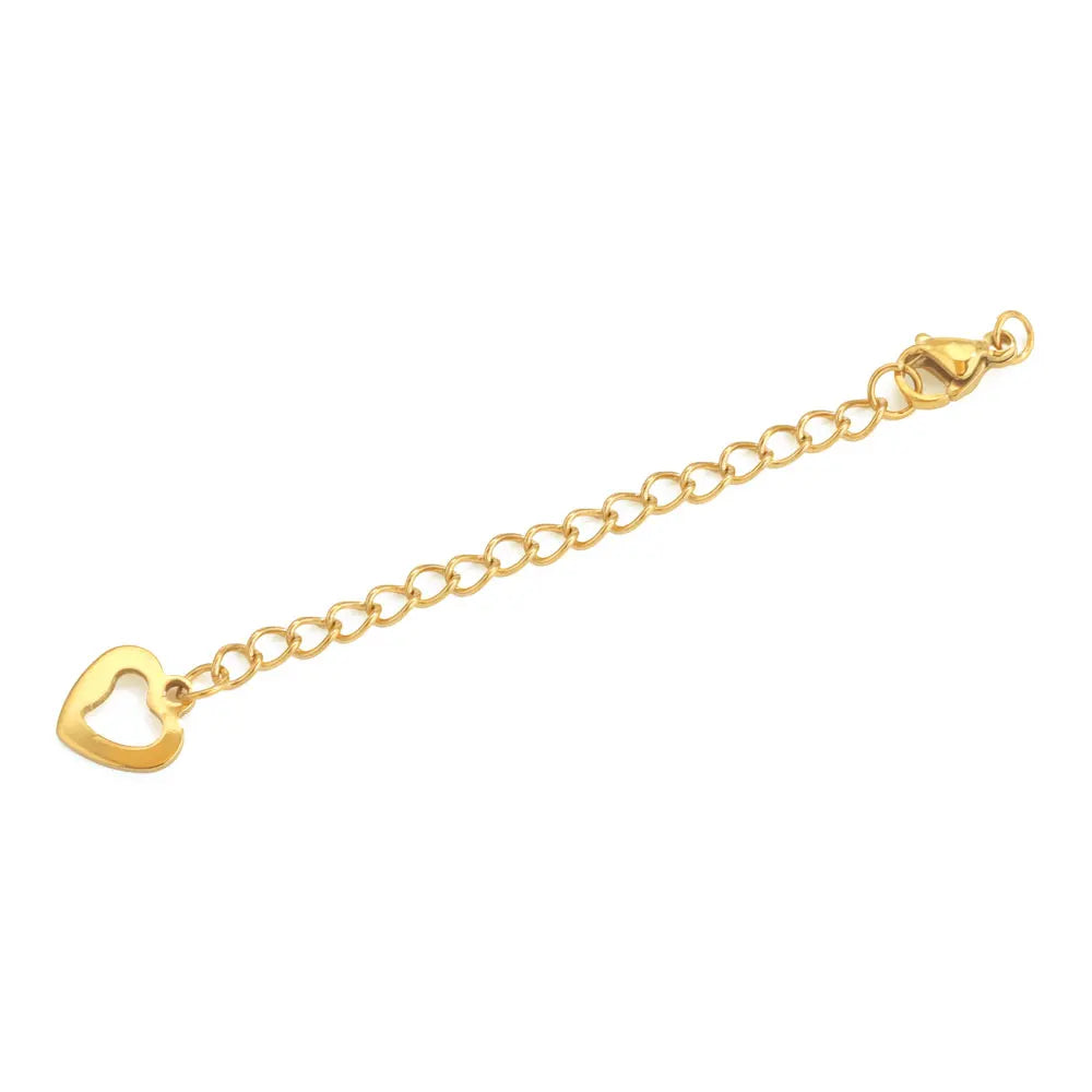 10pcs Stainless Steel Extension Extended Tail Chains With Lobster Clasps For Bracelet Necklace DIY Jewelry Making Supplies