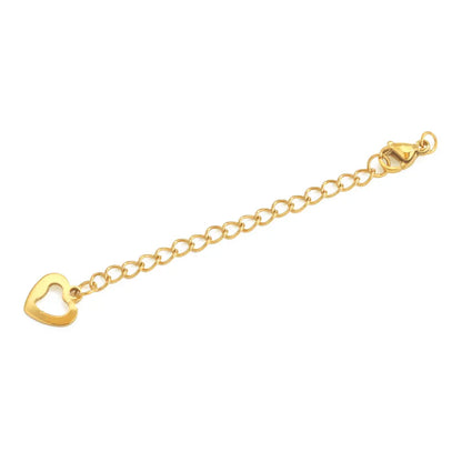 10pcs Stainless Steel Extension Extended Tail Chains With Lobster Clasps For Bracelet Necklace DIY Jewelry Making Supplies