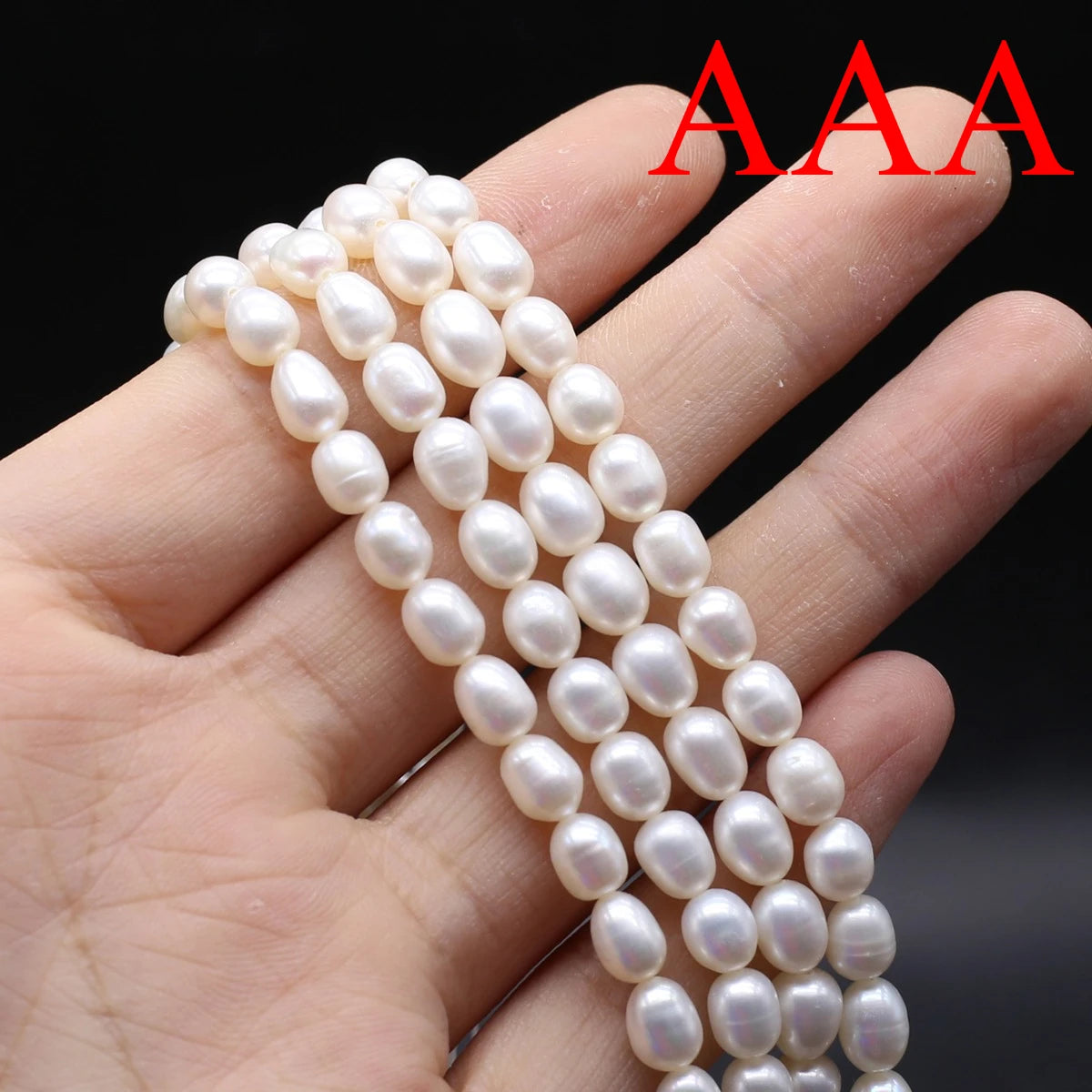 Natural Freshwater Pearl Beads Rice shape Loose isolation Beads For jewelry making DIY necklace bracelet accessories Size1.8-2mm
