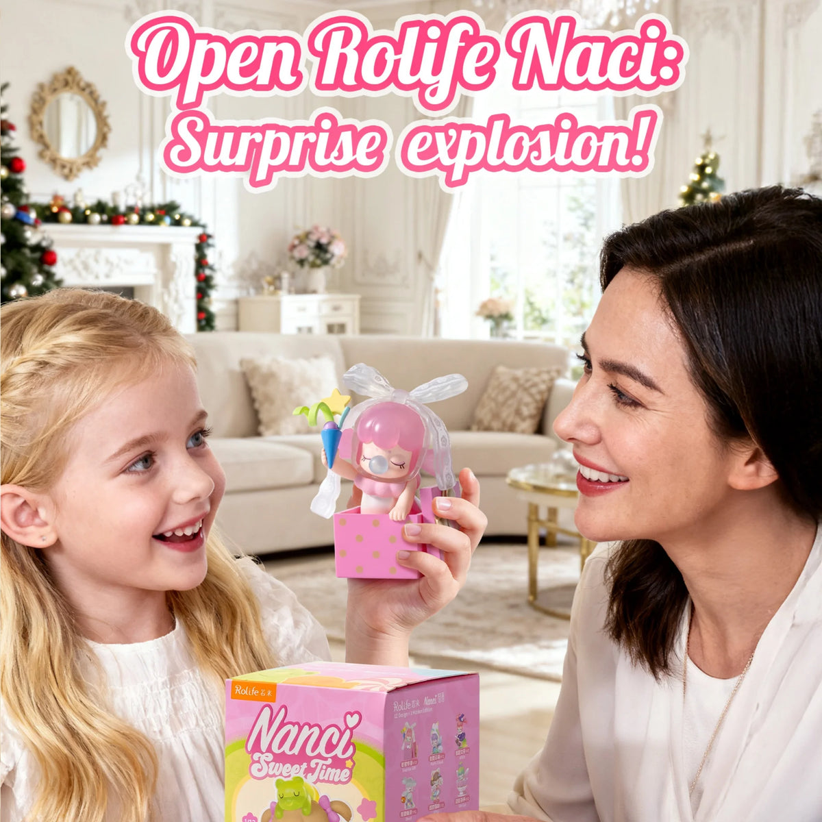 Rolife Nanci Blind Box Nanci's Sweet Time Action Figure Collectible Doll Toys Surprise Box for Kids Friends Adults