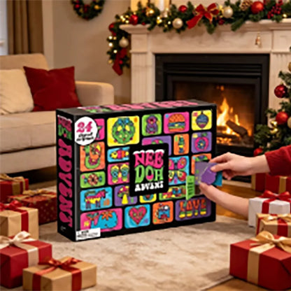 Nee‑Doh Advent Calendar 24Pcs Mini Squish Fidget Toys Christmas Countdown Blind Box Stress Relief Squeeze Decompression Holiday
