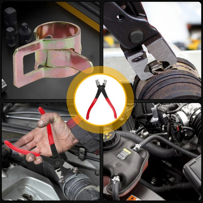 Professional Clic-R Type Hose Clamp Pliers, 7 Inch Heavy-Duty Metal Snap Pliers – CV Boot Clamp Tool for Car AC, Water Pipe
