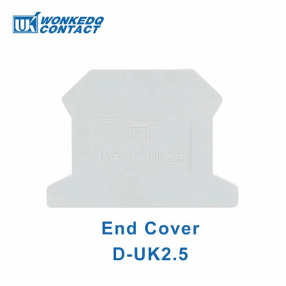 10Pcs UK 2.5 Terminal Block UK2.5B Screw Connection Connect Strip 2.5B 2.5mm² Cable Electrical Din Rail Wire Connector