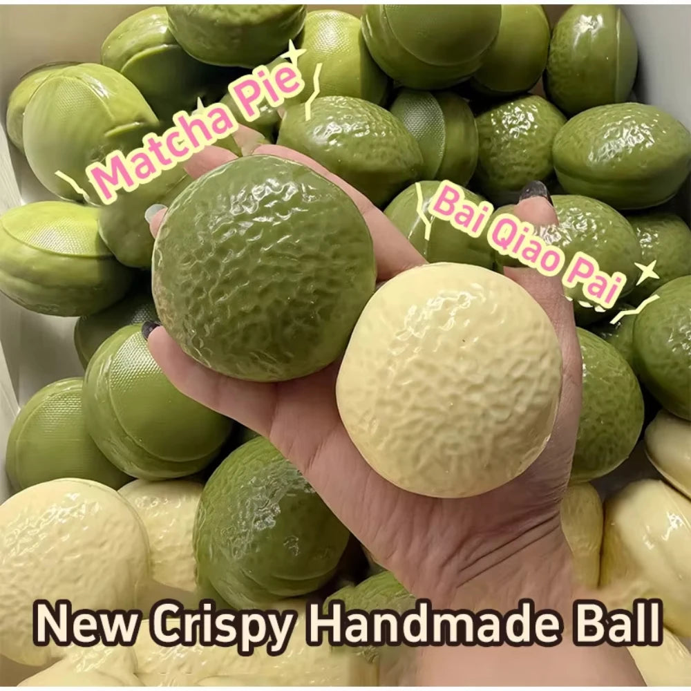 Chocolate Pie Squishy Stress Ball Fidget Toy Crunchy Squeeze Toy Soft Building Block Filled Adults ASMR Stress Relief Holiday Gi