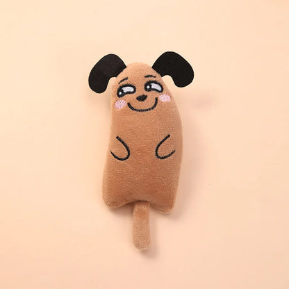 Teeth Grinding Catnip Cat Toy Interactive Plush Cats Toy Mouse Shape Chewing Claw Thumb Bite Cat Mint For Funny Cat Accessories