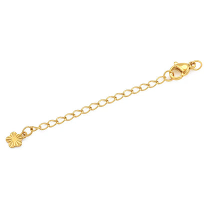 10pcs Stainless Steel Extension Extended Tail Chains With Lobster Clasps For Bracelet Necklace DIY Jewelry Making Supplies
