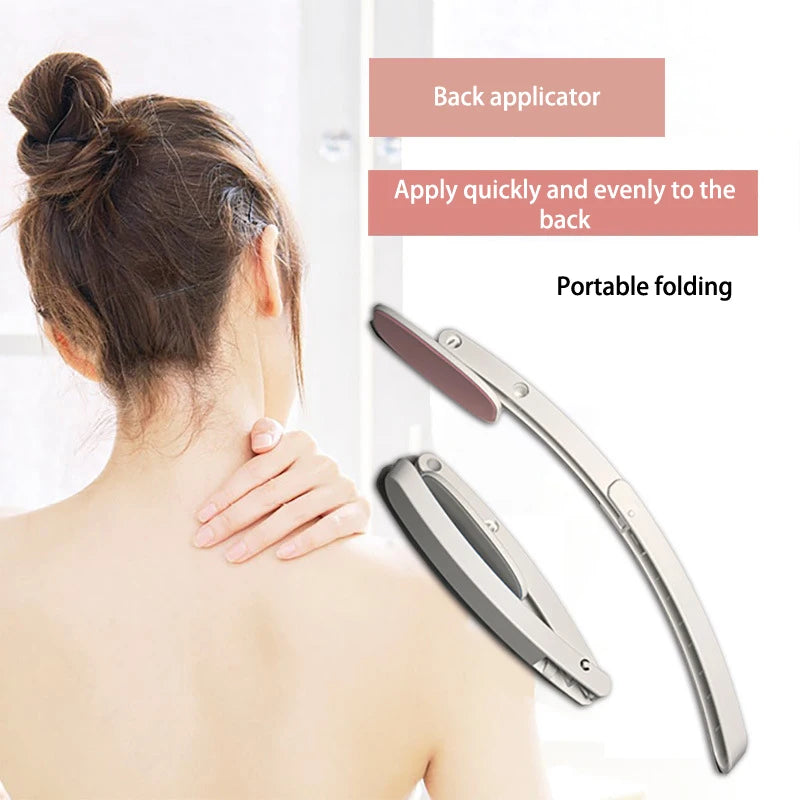 Portable Foldable Back Applicator Lotion Sunscreen Ointment Applicator Long Handle Free Sunscreen Tanning For Men & Women