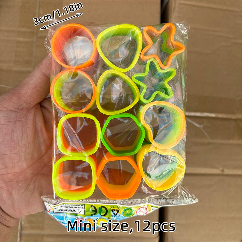 12/240pcs Mini Rainbow Magic Springs Toys Children Birthday Party Favor Giveaway Gifts Souvenir Kindergarten Guest Pinata Filler