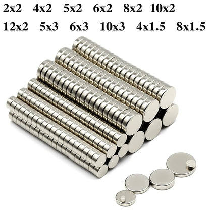 Super Powerful Round Magnet Neodymium Magnet NdfeB N35 Strong Permanent Magnetic imanes Refrigerator Magnet 5x2 6x3 10x2 10x3mm