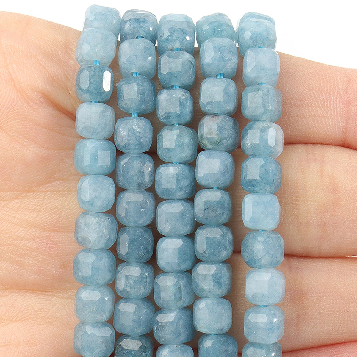 Faceted Natural Tourmaline 5mm Square Cube Shape Beads for Jewelry Making Diy Bracelet Necklace Beading Accessories
