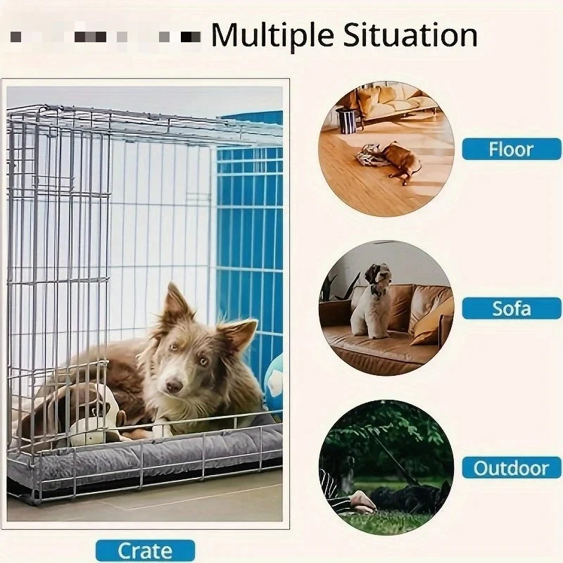 Large Plush Dog Bed Sofa Thickened Super Soft Polyester Pet Mat Dog Crate Mat Bed For Small Medium Large Dog Bed