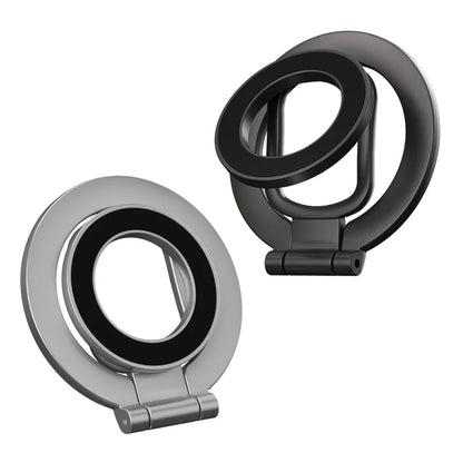 2026 Double-Sided For MagSafe Phone Holder for iPhone 17 16 15 Foldable 360° Rotating Stand Strong Magnet & Finger Grip Suppor