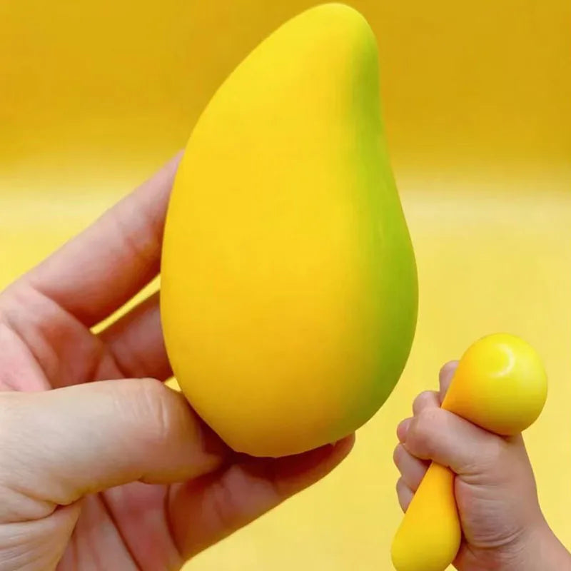 1/2/3Pcs Mango Slow Rising Squishy Toy, Anxiety Stress Relief Squeeze Sensory Toy, Holiday Birthday Party Gift for Adults