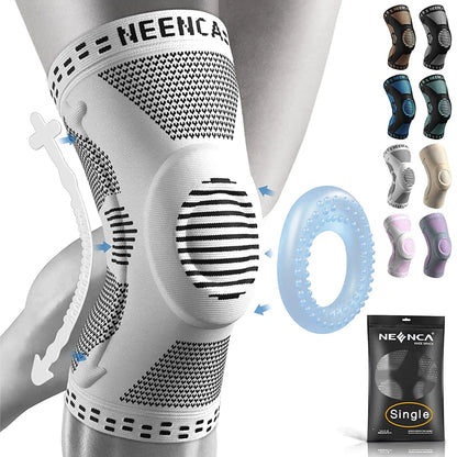 NEENCA Copper Knee Brace Knee Support with Patella Gel Pad &Side Stabilizers for Knee Pain Sport Arthritis ACL Joint Pain Relief