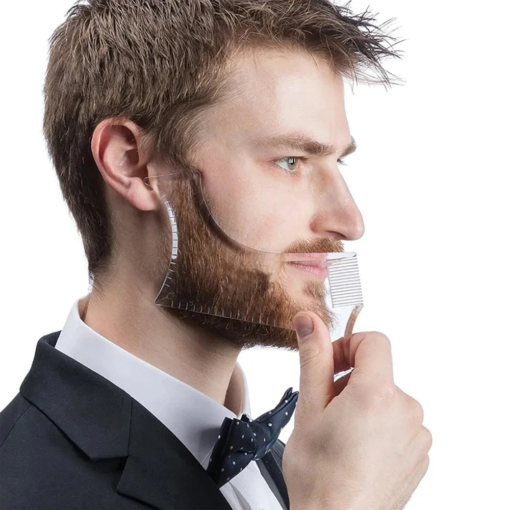 1PC Plastic Beard Comb For Men, Mustache Grooming And Styling Comb, Facial Hair Care Tool,