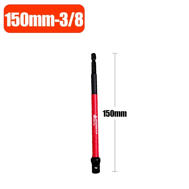 Impact Socket Adapter Set Converts 1/4" 3/8" 1/2" Drive Bits Extension Bit Square Tip Power Tools High Torque Impact Wrench