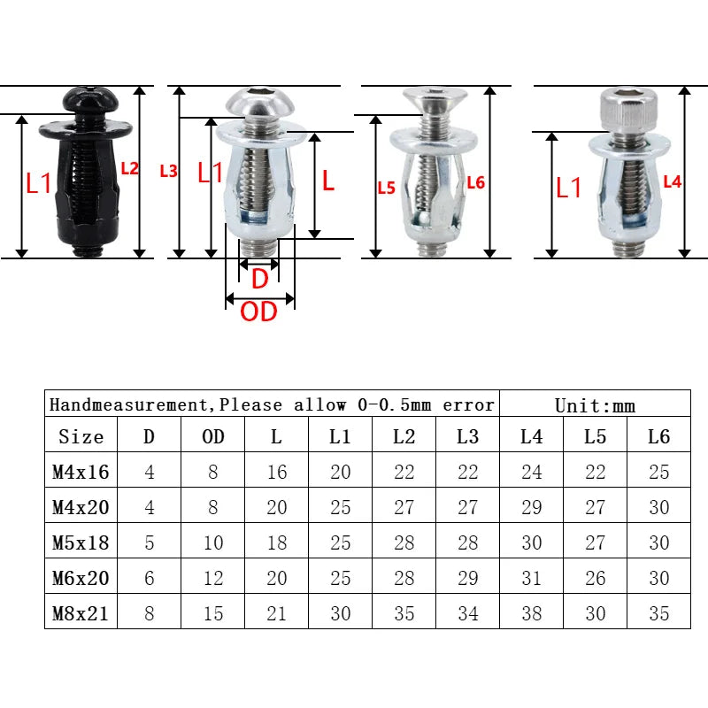 20/30/50Pcs Petal Shape Rivet Nut Screw Bolt Kit Expansion Metal Rivetnut Panel License Plate Clamp Lock Jack Nuts M4 M5 M6 M8