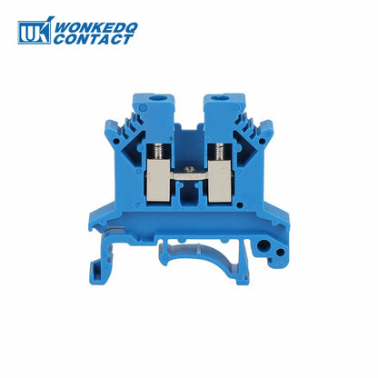 10Pcs UK 2.5 Terminal Block UK2.5B Screw Connection Connect Strip 2.5B 2.5mm² Cable Electrical Din Rail Wire Connector