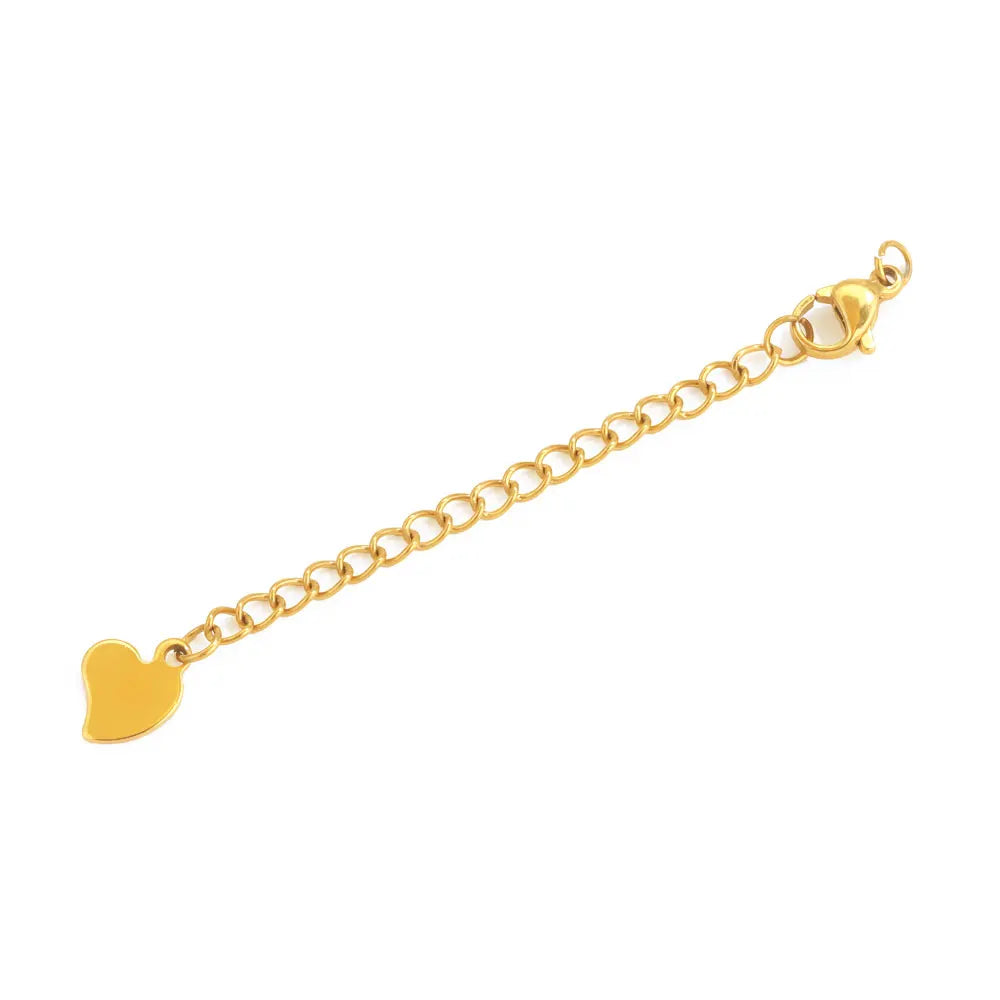 10pcs Stainless Steel Extension Extended Tail Chains With Lobster Clasps For Bracelet Necklace DIY Jewelry Making Supplies