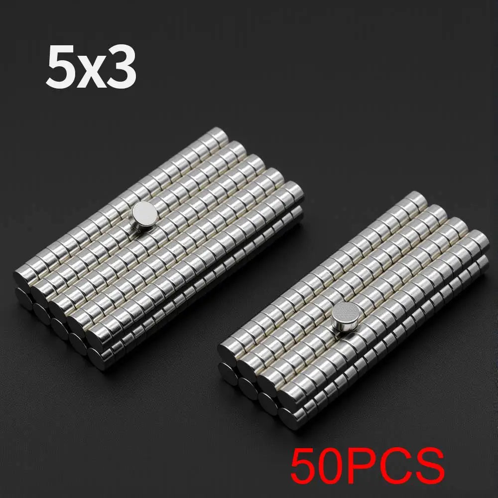 Powerful Neodymium Magnet N35 NdfeB Permanent Magnetic imanes Round Super Strong Fridge Magnets DIY 6x1 6x2 5x1 5x3 4x1.5 4x2