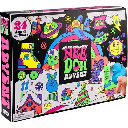 2026 New NeeDoh Christmas Advent Calendar Gift Box, 24‑Day Surprise Mini Squishy Fidget Toys, Sensory Stress‑Relief Toy Set