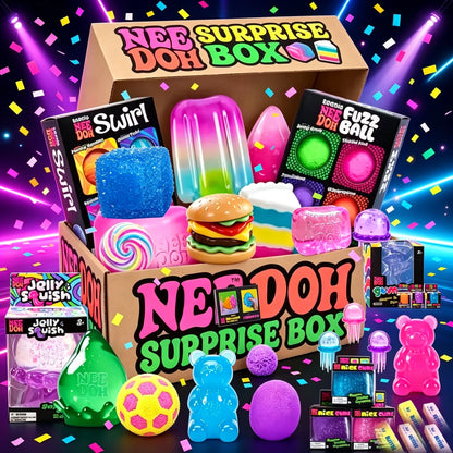 100+ Pieces NEEDOH Squishy Figures Blind Box Surprise Toys Slow Rising Soft Fidget Toys Featuring Giant Gorilla Moai Head P