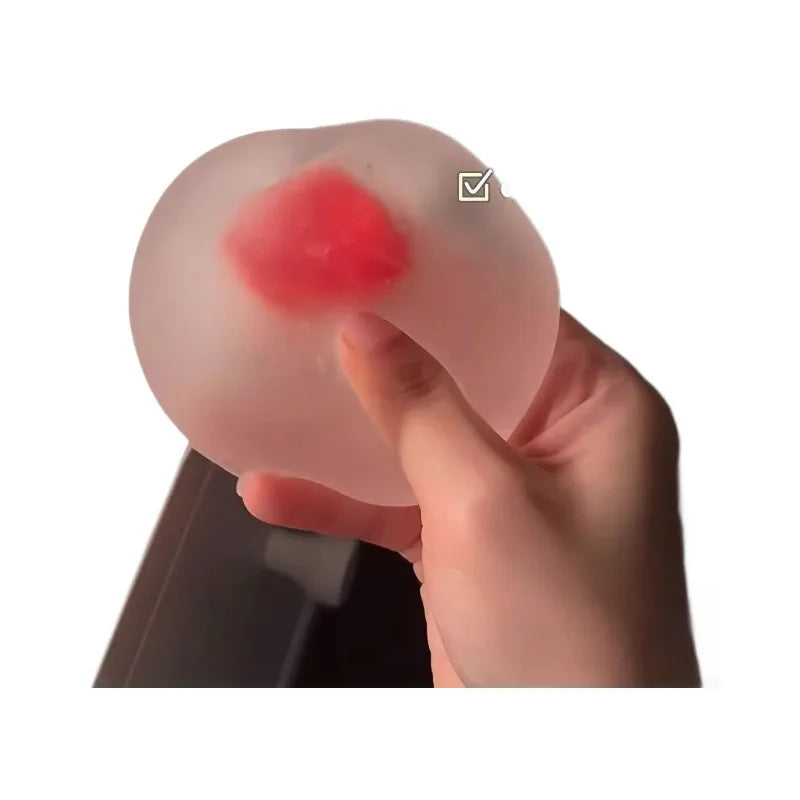 Strawberry Mochi Squishy Toys Anti Stress Sensory Fidgets Toy Soft Squeeze Slow Rebound Stress Relief Toy Decompression Toy