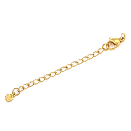 10pcs Stainless Steel Extension Extended Tail Chains With Lobster Clasps For Bracelet Necklace DIY Jewelry Making Supplies