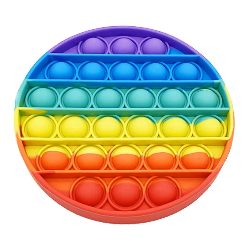Silicone Decompression Bubble Thinking Chess Puzzle Rainbow Press Music Casual Toy Novelty Toy Adult Toy Squeeze  Stressed Toy