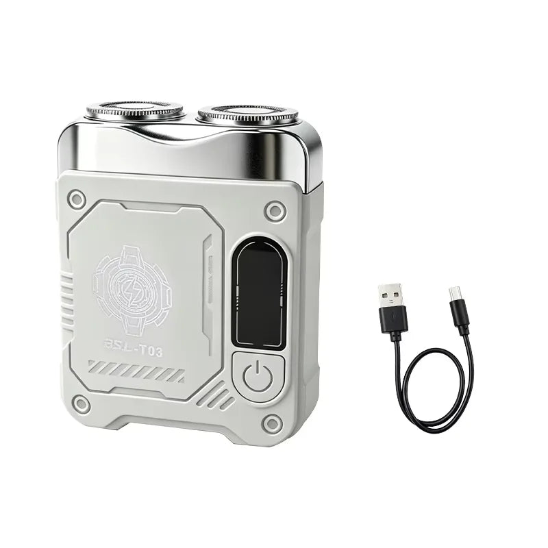 New Electric Shaver for Men, Rechargeable Beard Blade, Water Washed Digital Display Double Headed Shaver