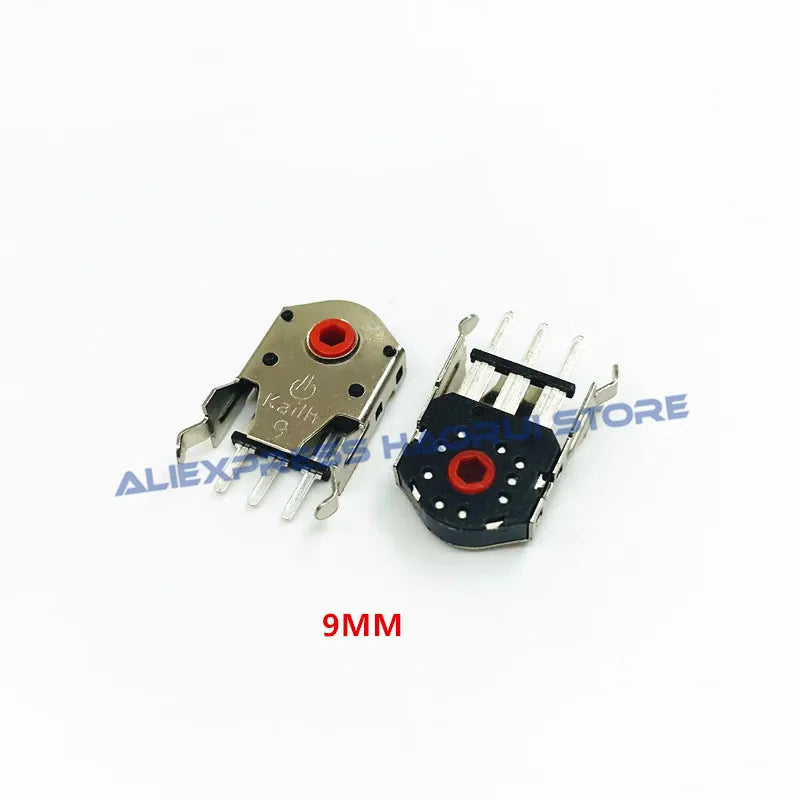 Kailh Decoder 5/7/8/9/10/11mm Red Core Rotary Mouse Scroll Wheel Encoder 1.74mm hole 20-40g force for PC Mouse alps encoder
