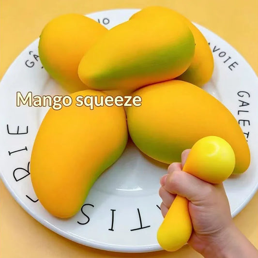1/2/3Pcs Mango Slow Rising Squishy Toy, Anxiety Stress Relief Squeeze Sensory Toy, Holiday Birthday Party Gift for Adults