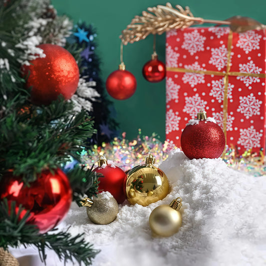 24pcs 3cm Christmas Balls Christmas Decorations Tree Ornaments Ball Xmas Hanging Tree Pendants Home Party Decor New Year Gift