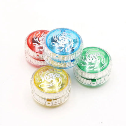 2A Yoyo Glowing Yoyo Plastic Fall Prevention Wear-resistant Durable Portable Concentration Yoyo Toys Puzzle Toys