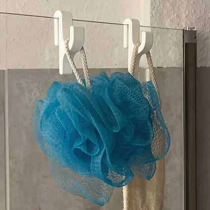 3D Shower Door Towel Hook for 8mm Glass Doors Bathroom Hanger for Clothes Towel Bathrobes Laundry Dormitory Apartment