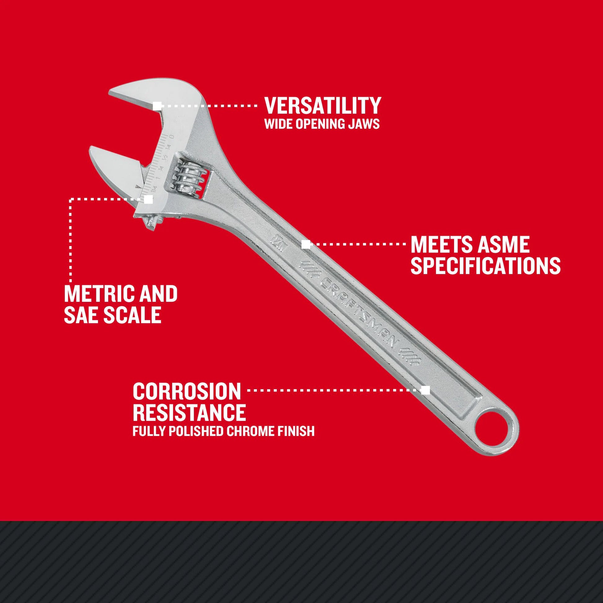 12-In Adjustable Wrench