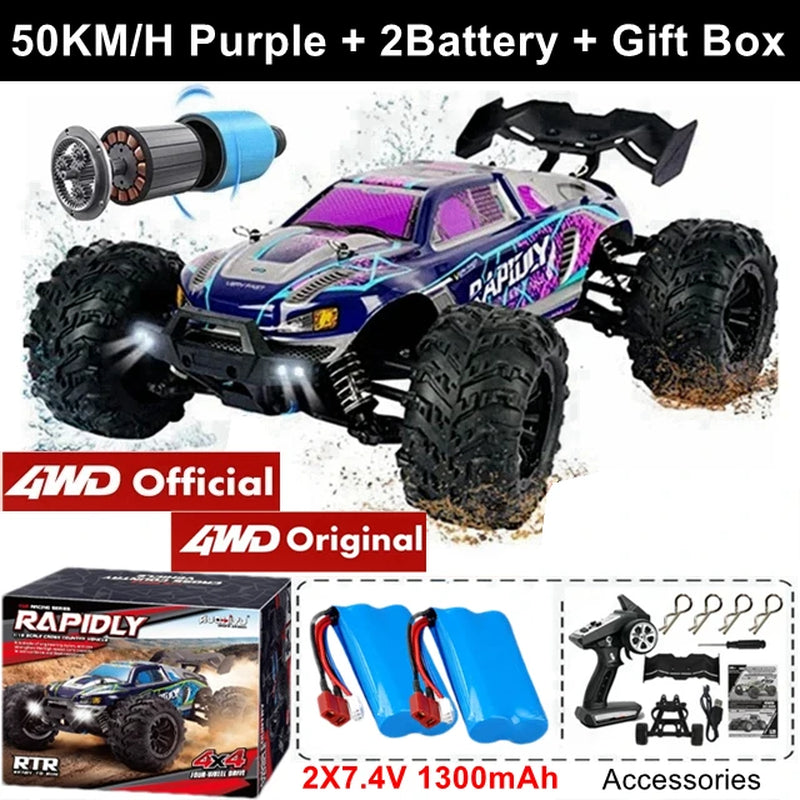 Remote Control Car off Road 4X4 RC Car High Speed Buggy Truck Super Brushless 50 or 80KM/H Fast Drift Racing Toy Gift