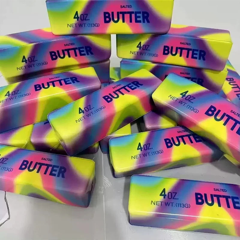 Squishy Butter Stick Fidget Toy Sticky Butter Stick Slow Rebound Stress Ball Squeeze Toy Anti-Stress Sensory Toy for Adults