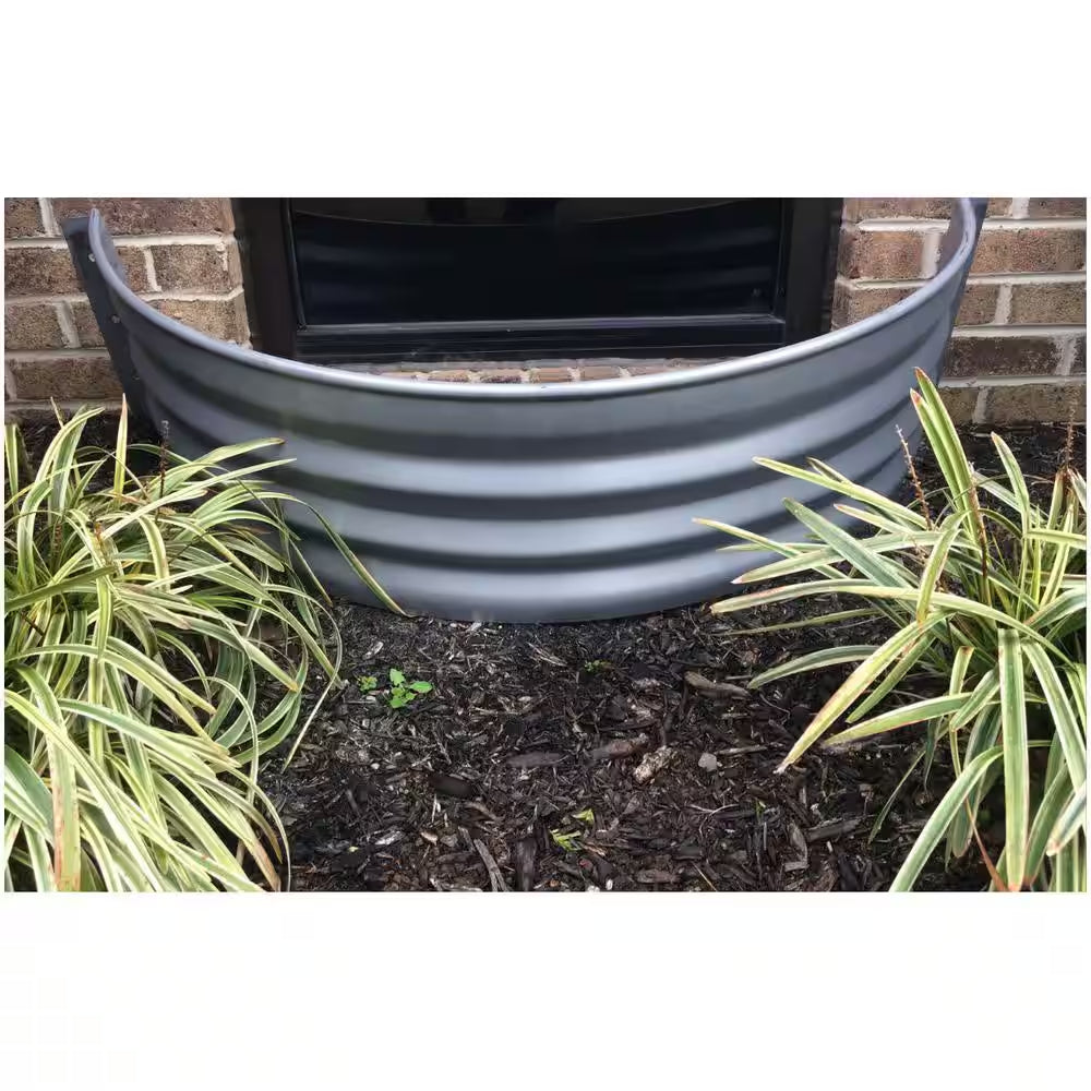 Vestal 37 In. X 18 In. Galvanized Metal round Window Well