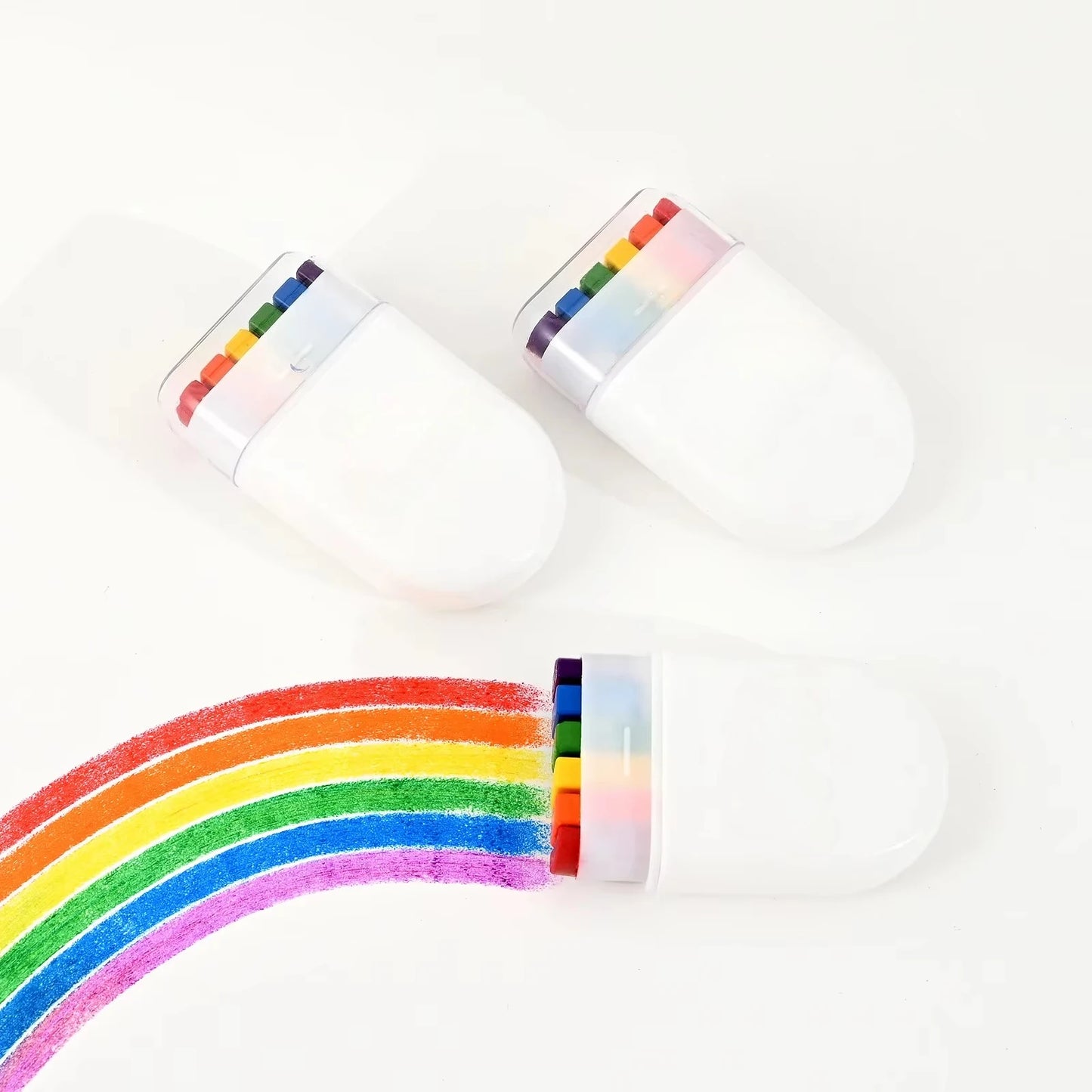 6 Colors Rainbow Crayon Paint Stick - Colorful Birthday Party Favors , Family Theme Party Supplies Gift