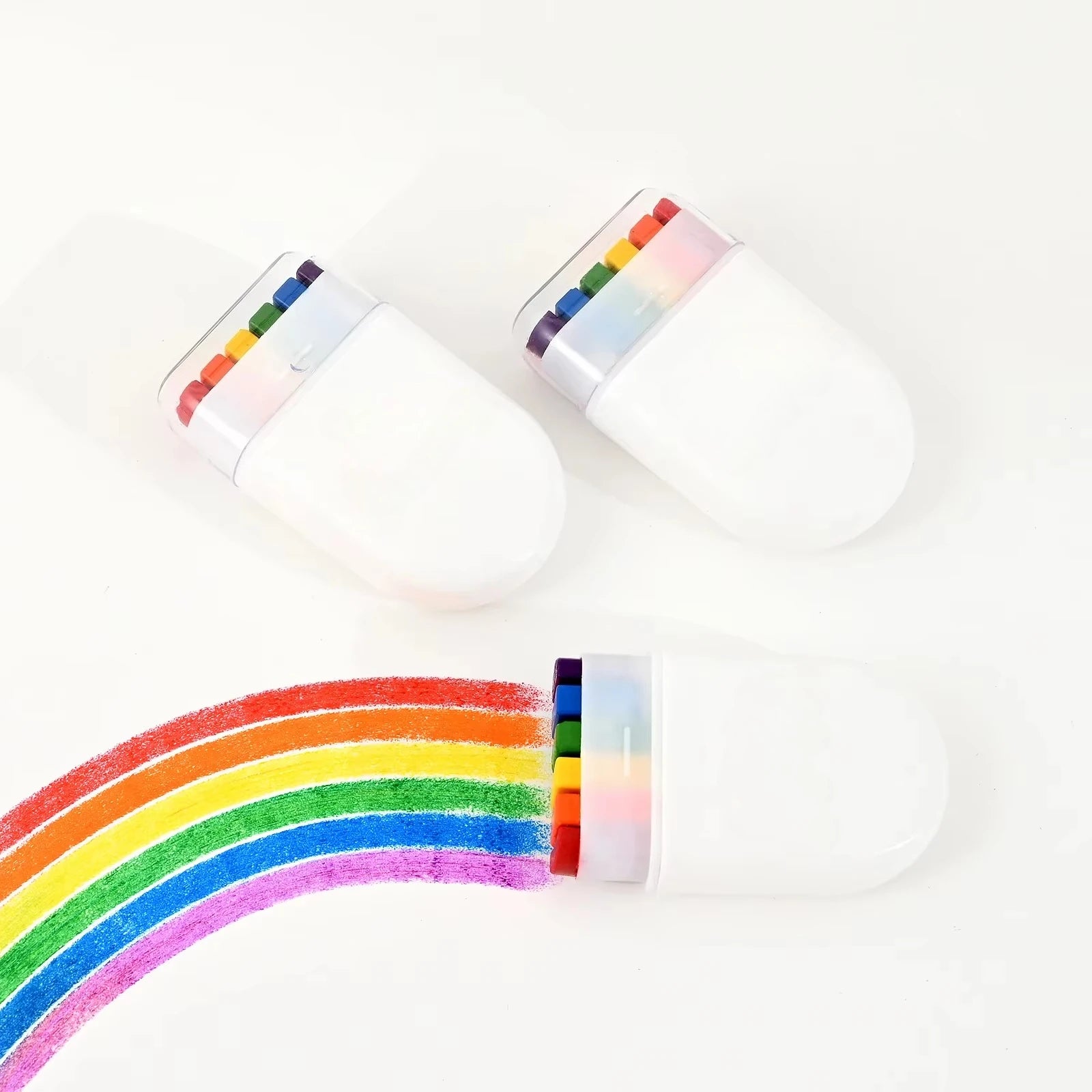 6 Colors Rainbow Crayon Paint Stick - Colorful Birthday Party Favors , Family Theme Party Supplies Gift