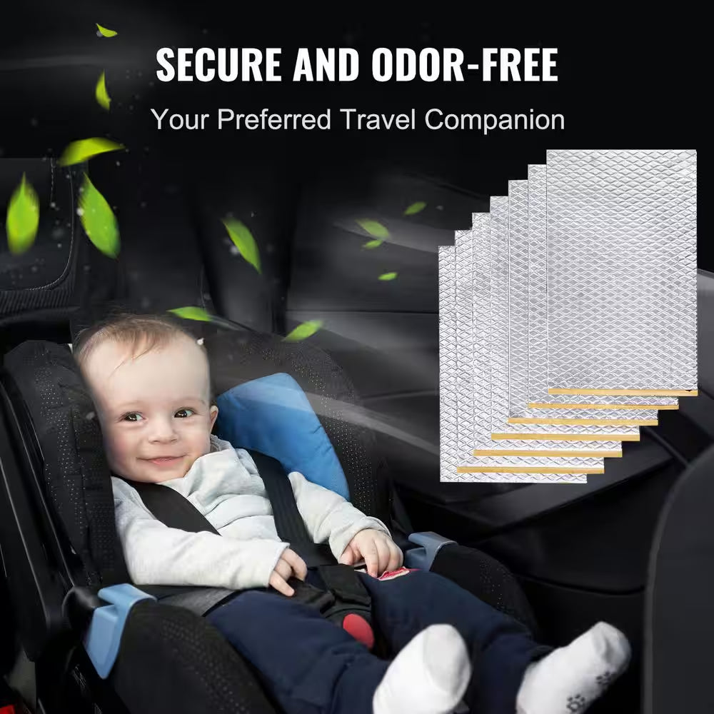 Car Sound Deadening Mat, 50 Mil 52 Sq. Ft. Car Sound Dampening Material, Butyl Automotive Sound Deadener