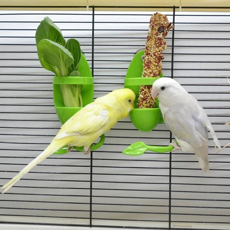 1Pcs Bird Cuttlebone Holder Bird Cage Feeding Holder Vegetable Fruits Cuttlebone Holder for Parrot Budgies Parakeet Cockatiel