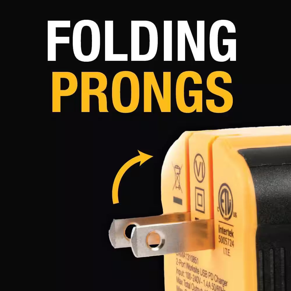 2-Port Worksite USB Charger
