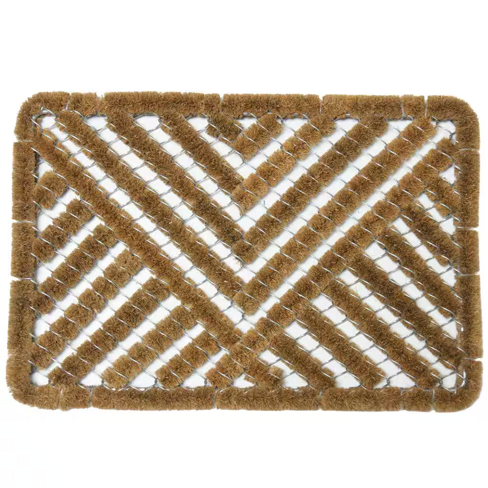 Polygon All Weather 18 In. X 30 In. Coir Scraper Mat