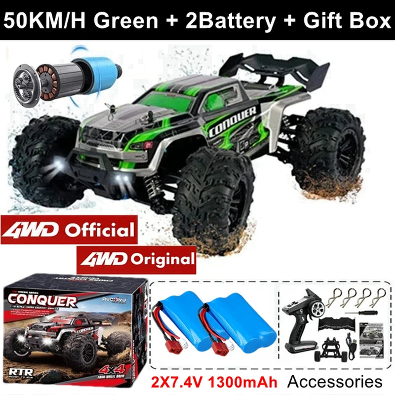 Remote Control Car off Road 4X4 RC Car High Speed Buggy Truck Super Brushless 50 or 80KM/H Fast Drift Racing Toy Gift