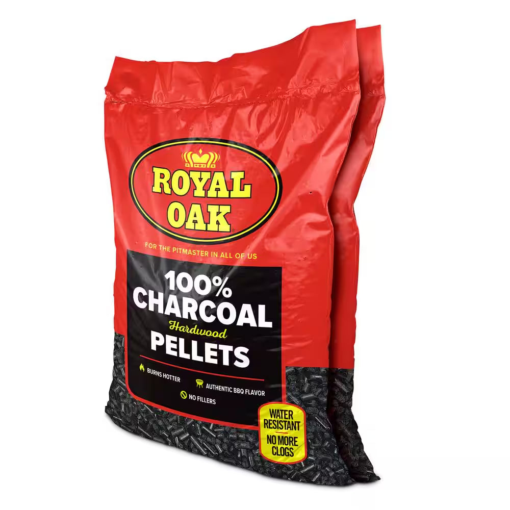 20 Lbs. 100% Charcoal Hardwood Pellets (2-Pack)