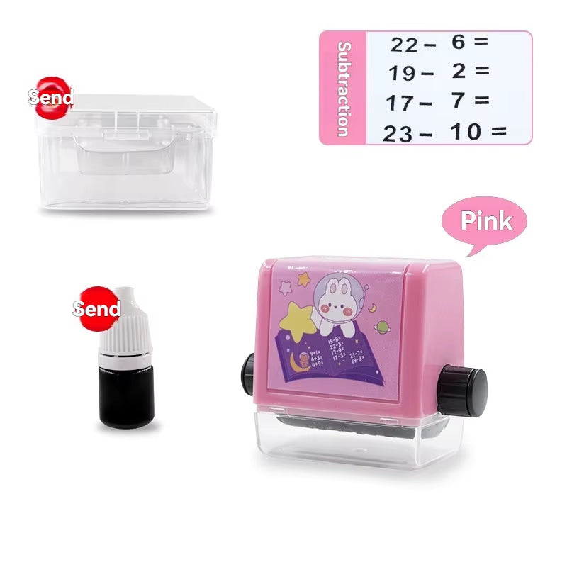 Addition and Subtraction Roller Stamps Multiplication and Division Exercise Questions Math Stamps Elementary School Mental Ari