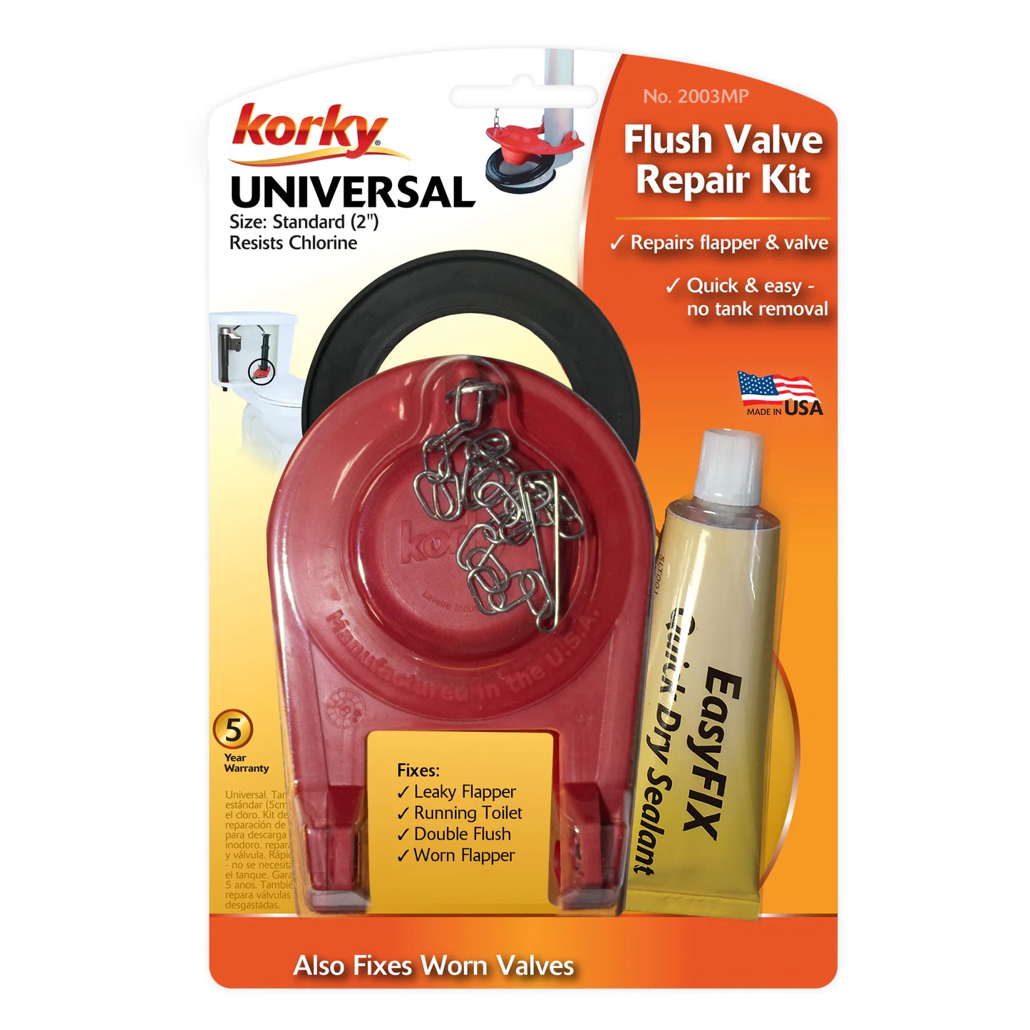 Flush Valve Repair Kit 2-In Rubber Toilet Flapper Repair Kit for Universal