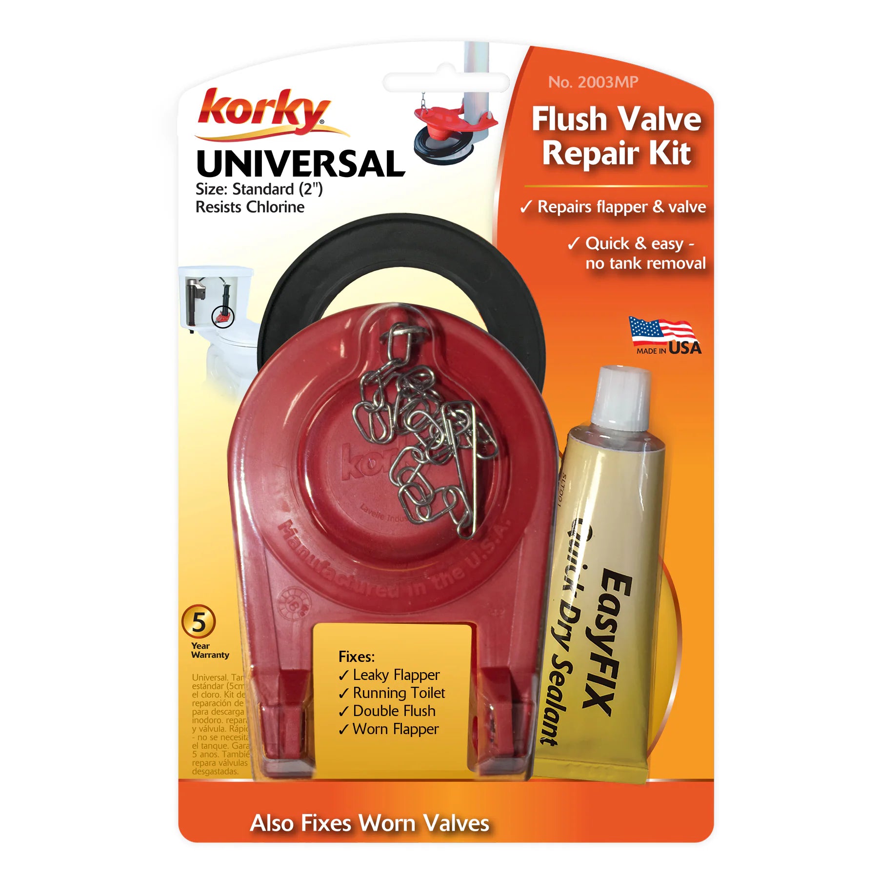 Flush Valve Repair Kit 2-In Rubber Toilet Flapper Repair Kit for Universal